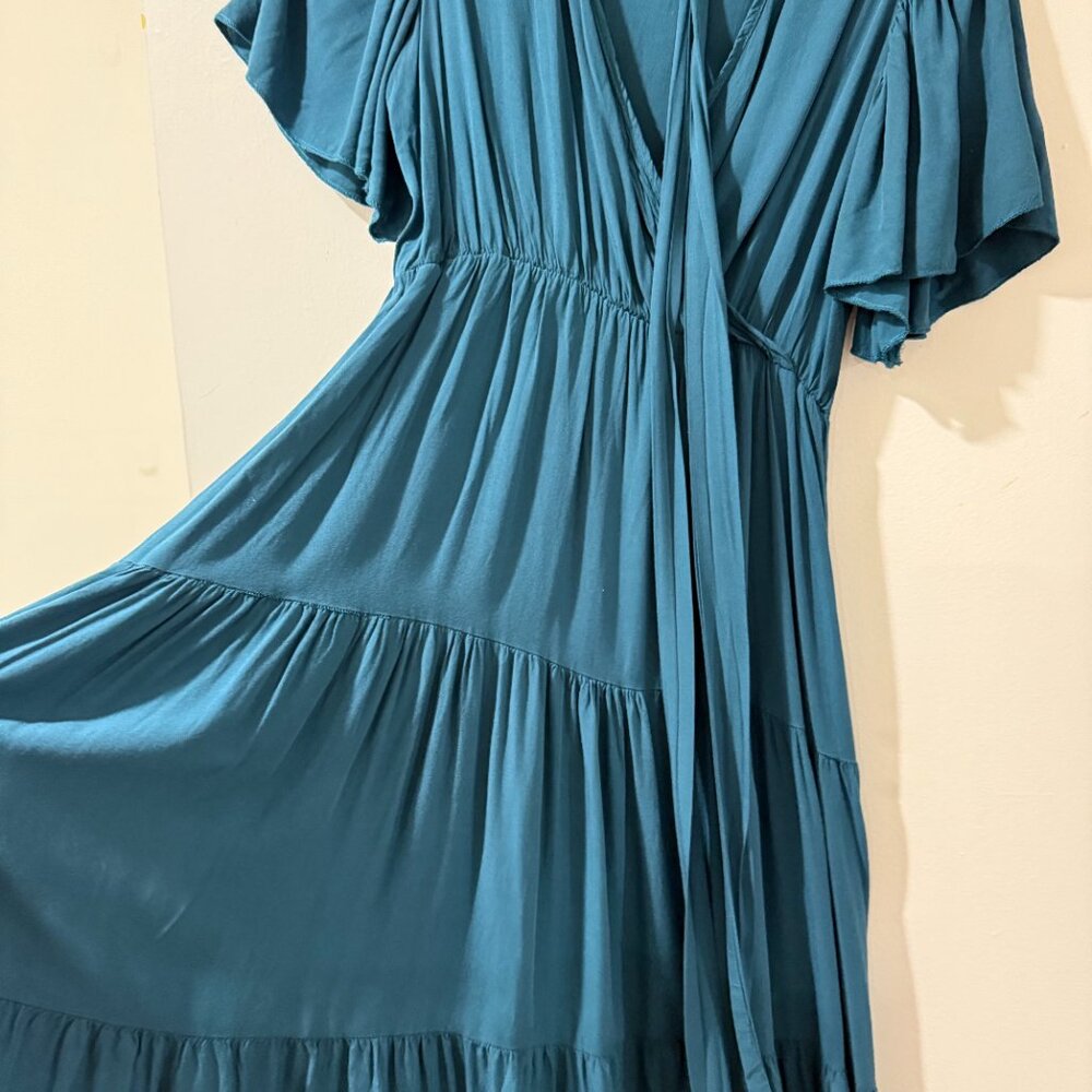 🌿 Petal & Pup “Barker Dress” – Teal – Size Large - Picture 6 of 10